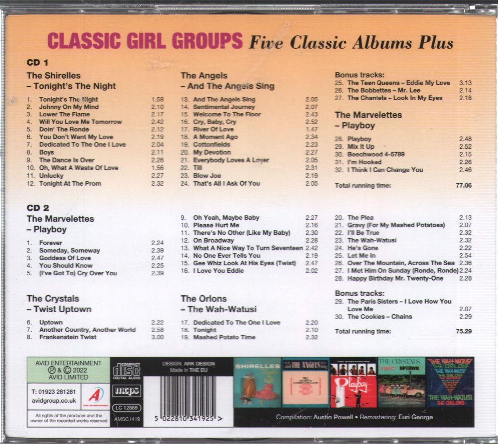 Various Artists - Classic Girl Groups - Five Classic Albums Plus …Five Bonus Tracks - Double Cd