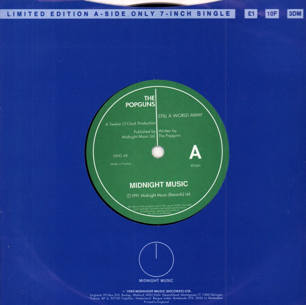 Popguns - Still A World Away - 7 Inch