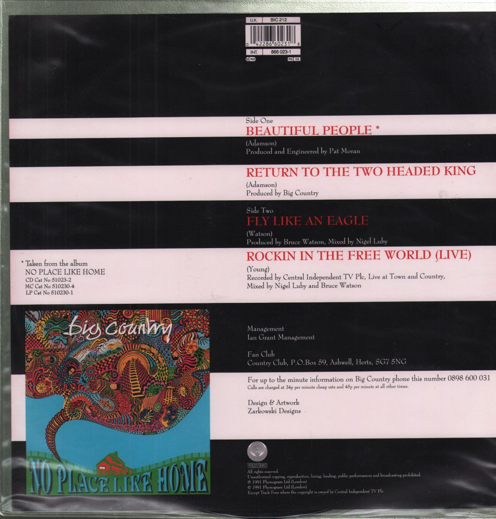 Big Country - Beautiful People - 12 Inch
