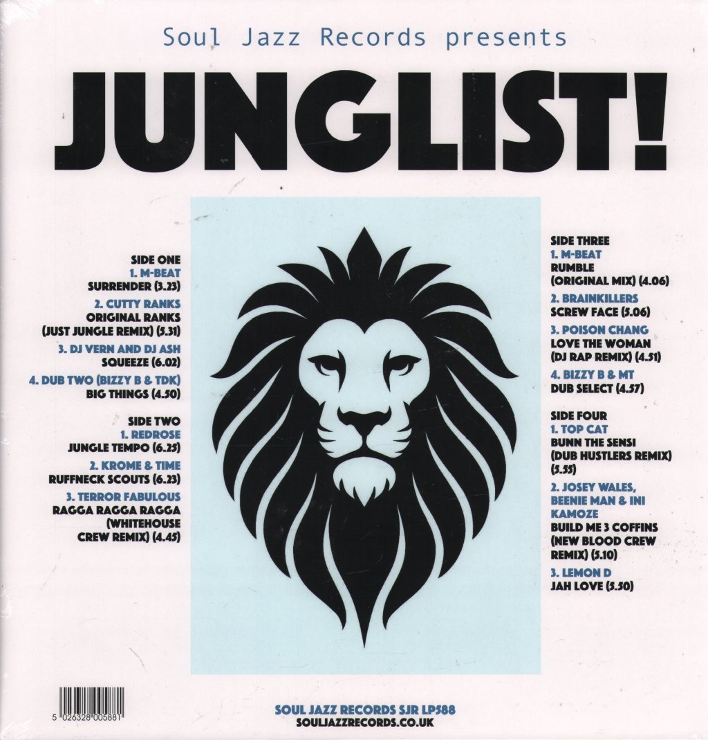 Various Artists - Junglist! Old Skool Ragga, D&B, Jungle 1993-95 - Double Lp