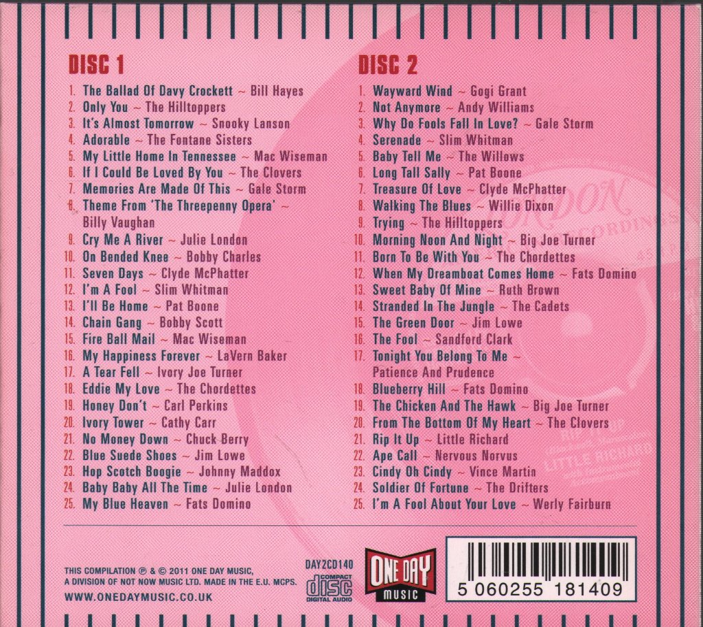 Various Artists - London American Story 1956 - Double Cd