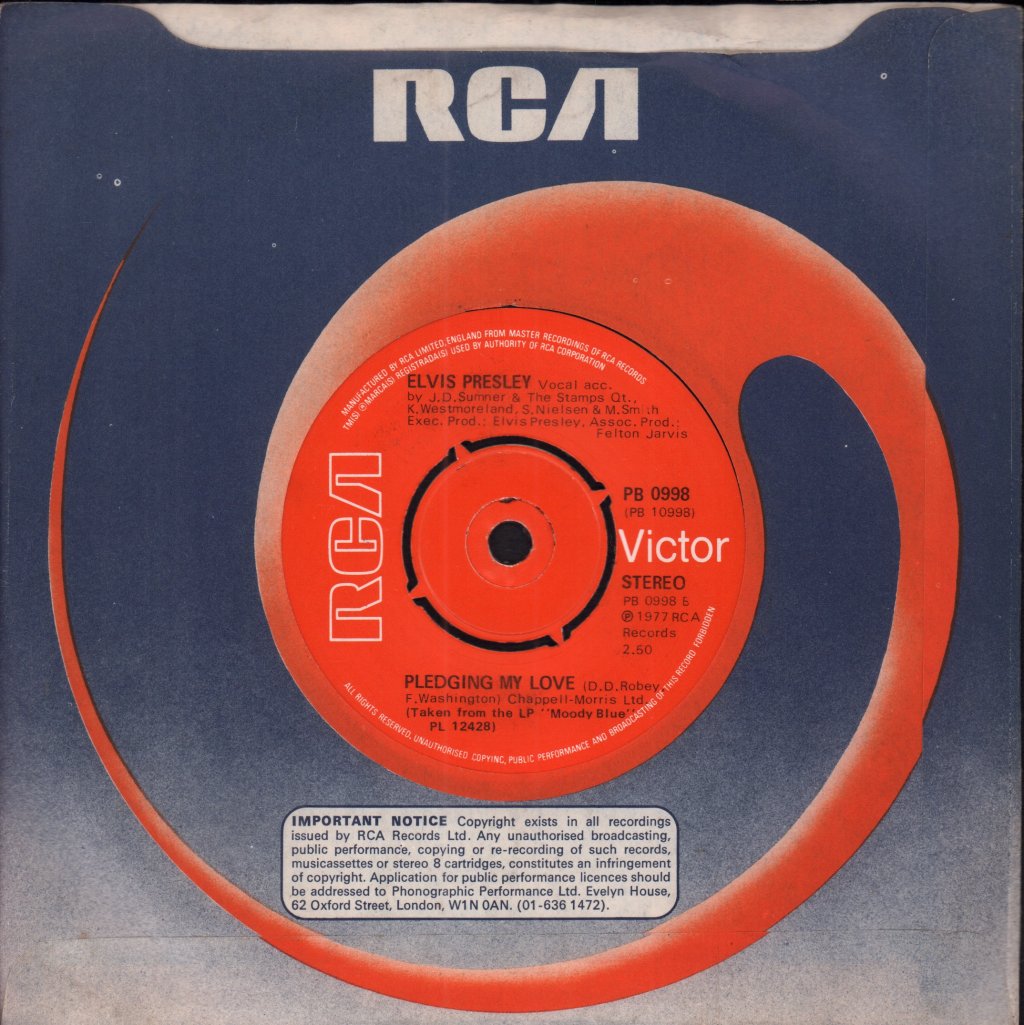 Elvis Presley - Way Down - 7 Inch