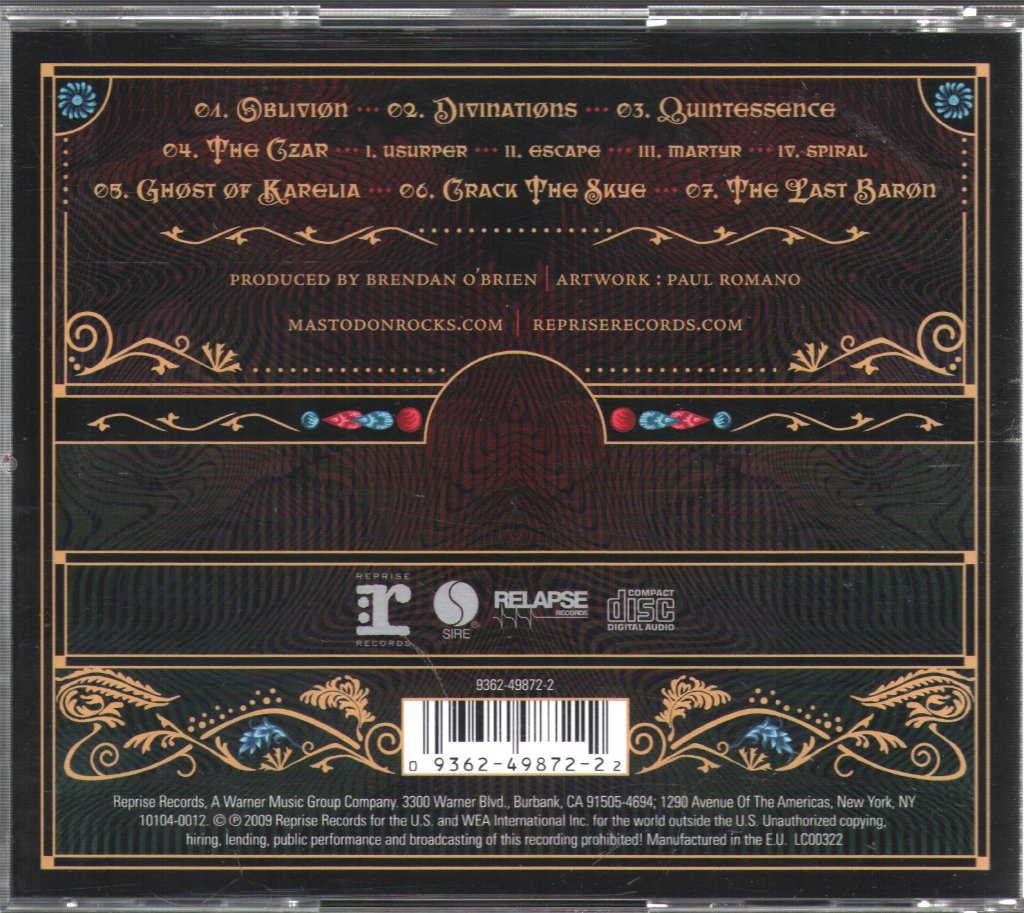 Mastodon - Crack The Skye - Cd