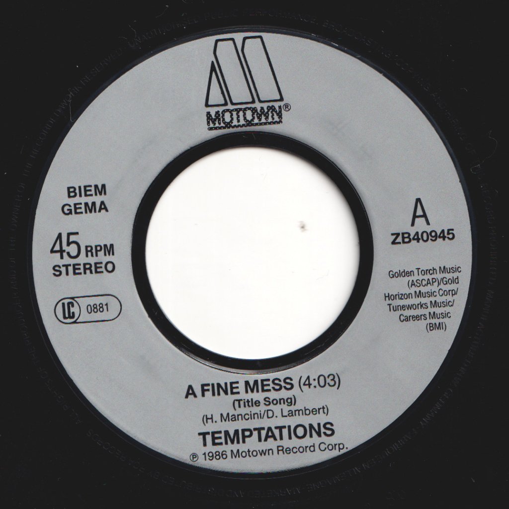 Temptations - A Fine Mess - 7 Inch