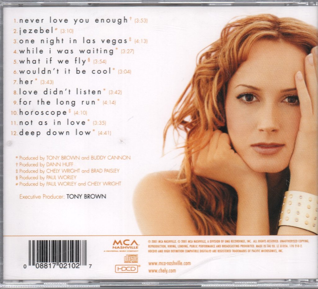 Chely Wright - Never Love You Enough - Cd