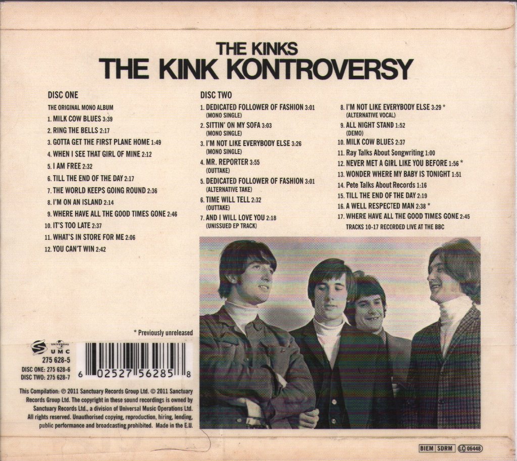Kinks - Kink Kontroversy - Cd Set