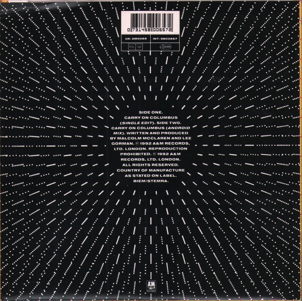 Fantastic Planet - Carry On Columbus - 7 Inch
