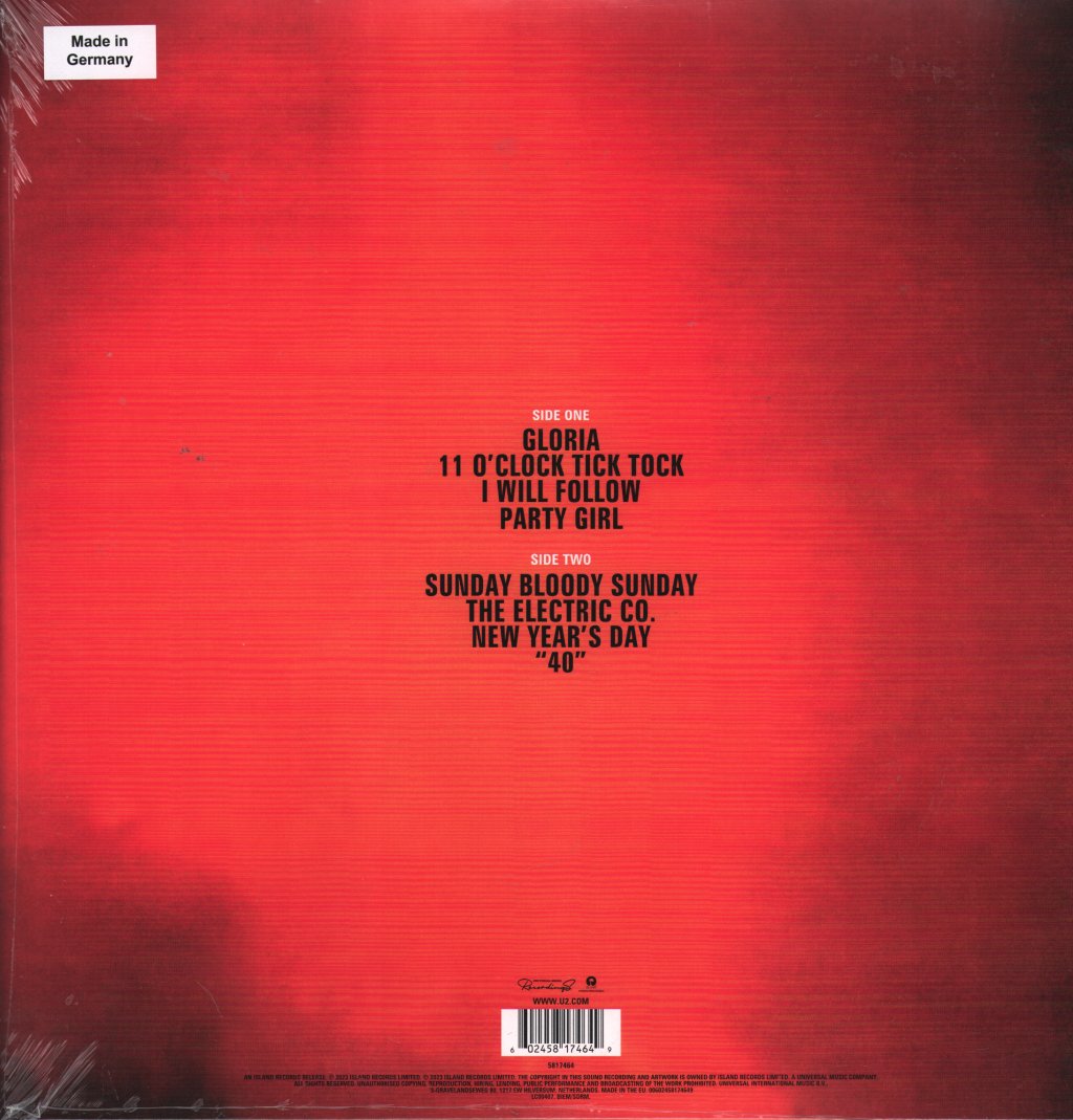 U2 - Live "Under A Blood Red Sky" - Lp