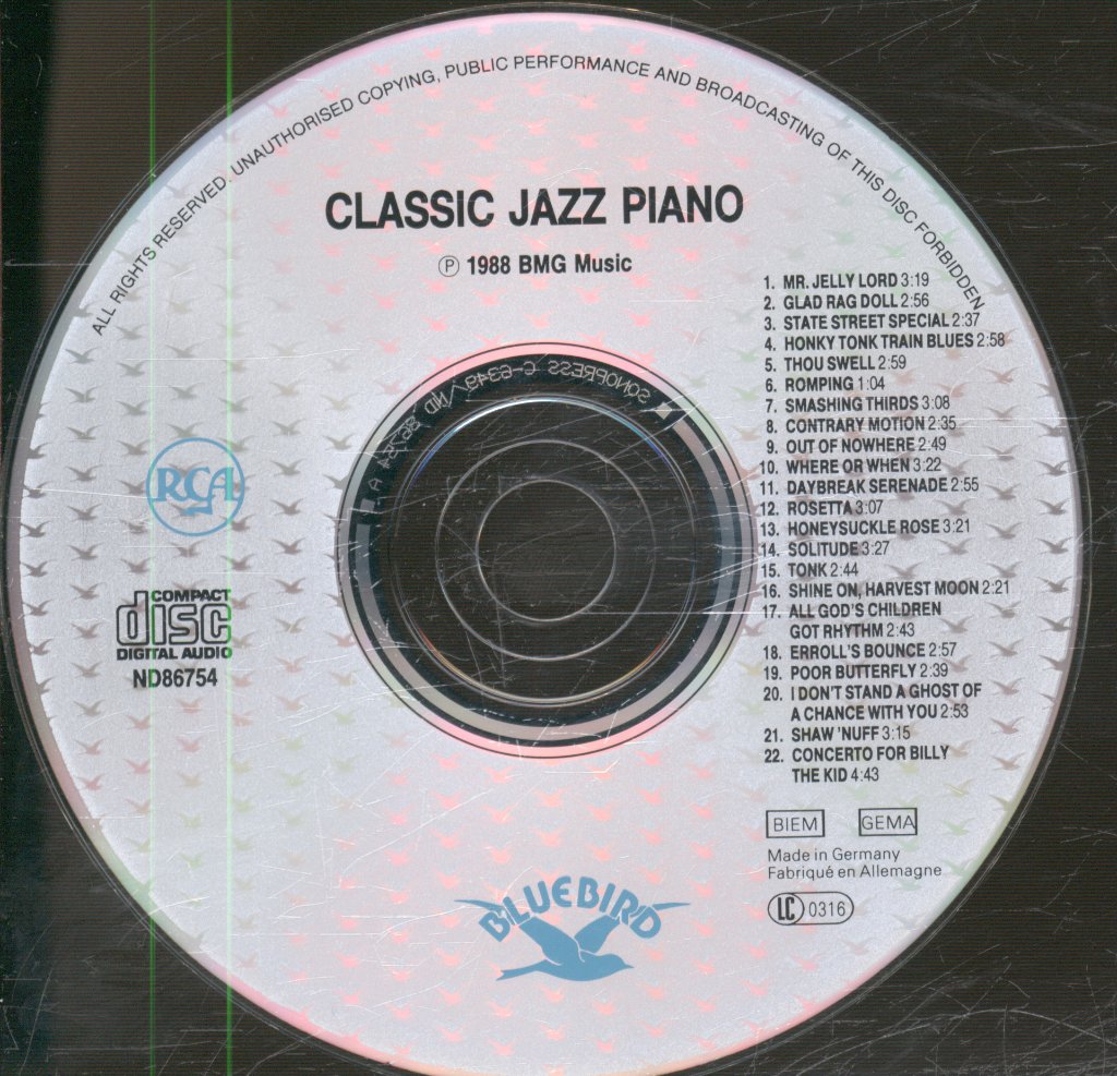 Various Artists - Classic Jazz Piano (1927-1957) - Cd