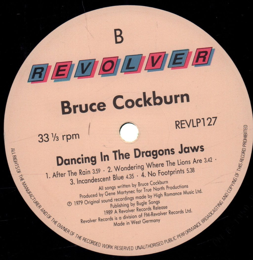 Bruce Cockburn - Dancing In The Dragon's Jaws - Lp
