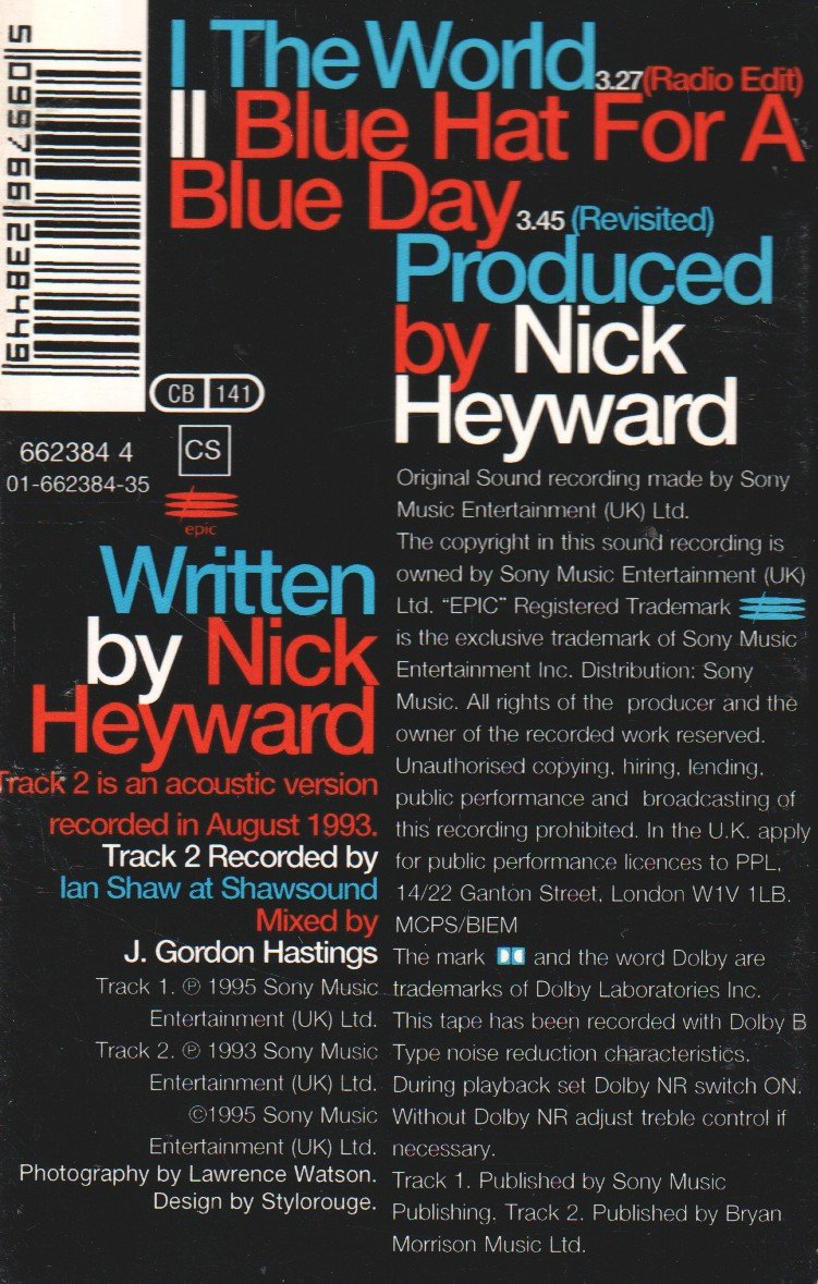 Nick Heyward - World - Cassette