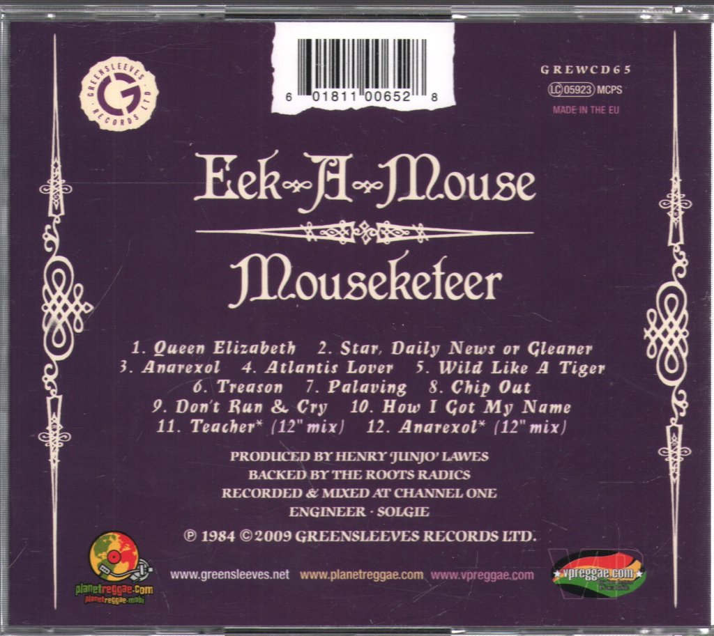 Eek-A-Mouse - Mouseketeer - Cd