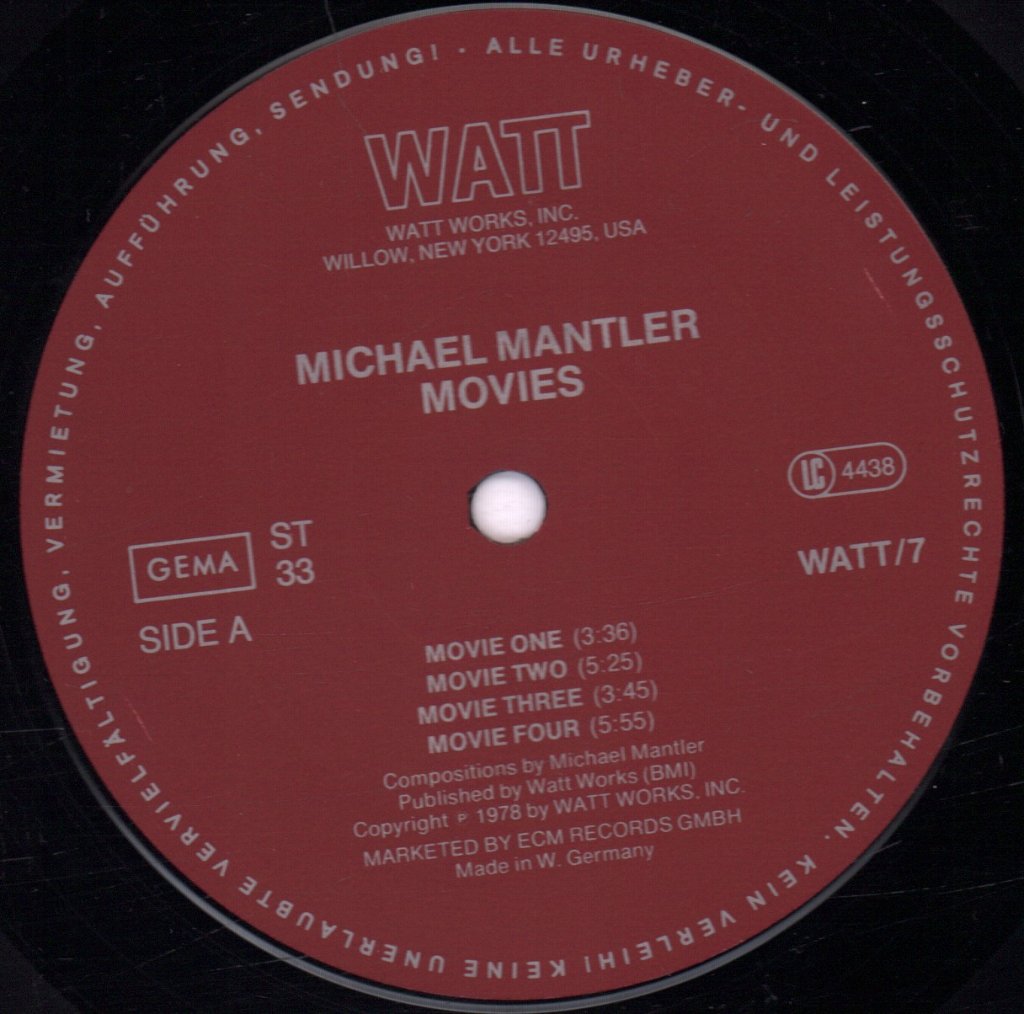 Michael Mantler - Movies - Lp