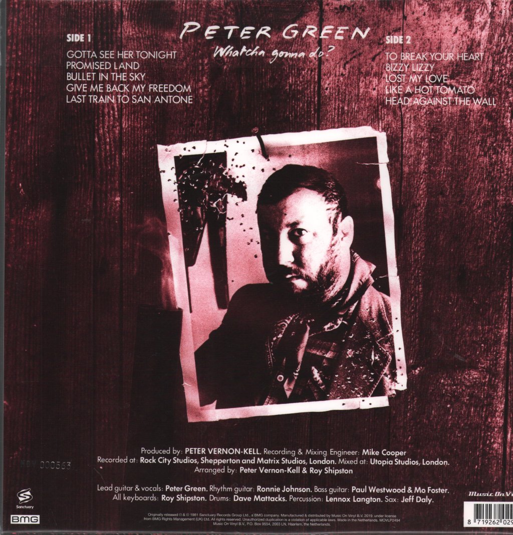 Peter Green - Whatcha Gonna Do? - Lp