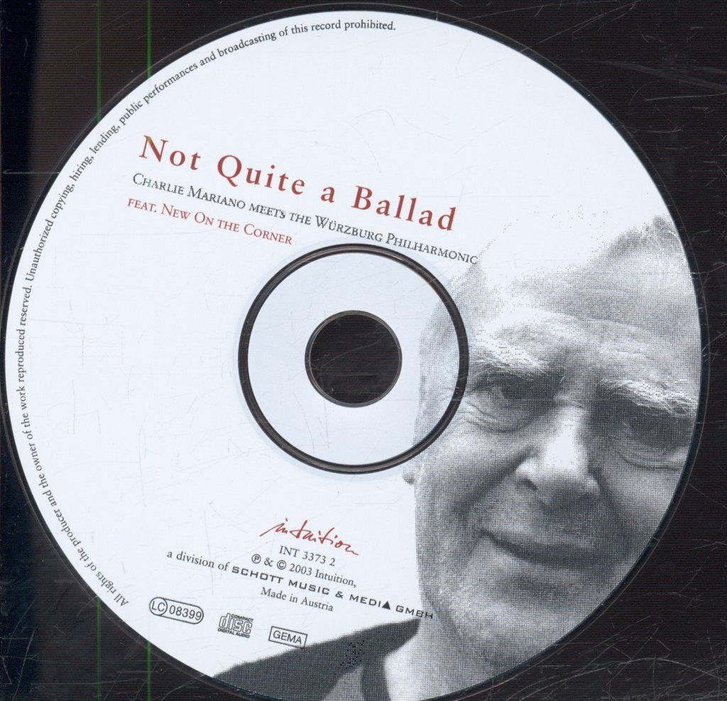 Charlie Mariano Meets The The Würzburg Philharmonic - Not Quite A Ballad - Cd