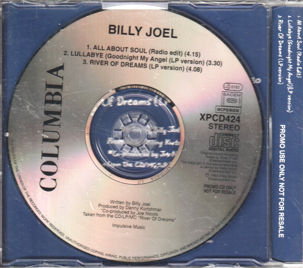 Billy Joel - All About Soul - Cd