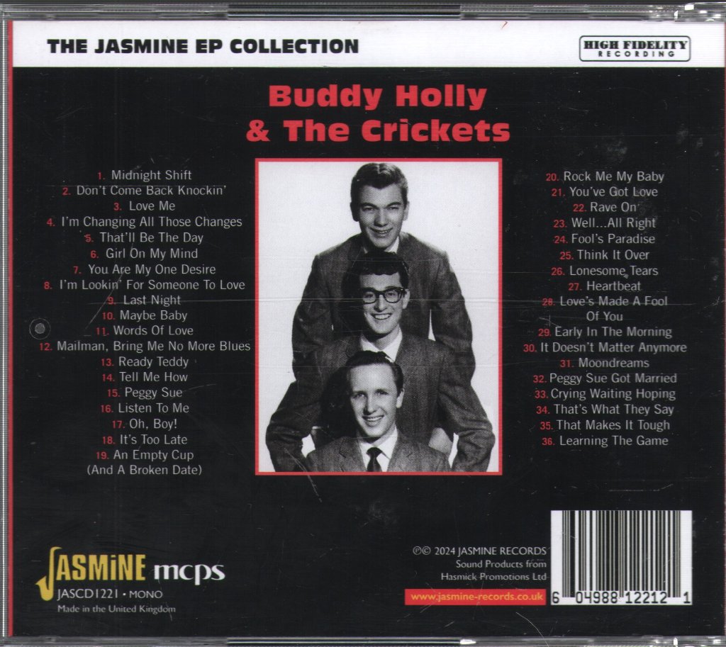 Buddy Holly And The Crickets - Jasmine Ep Collection - Cd
