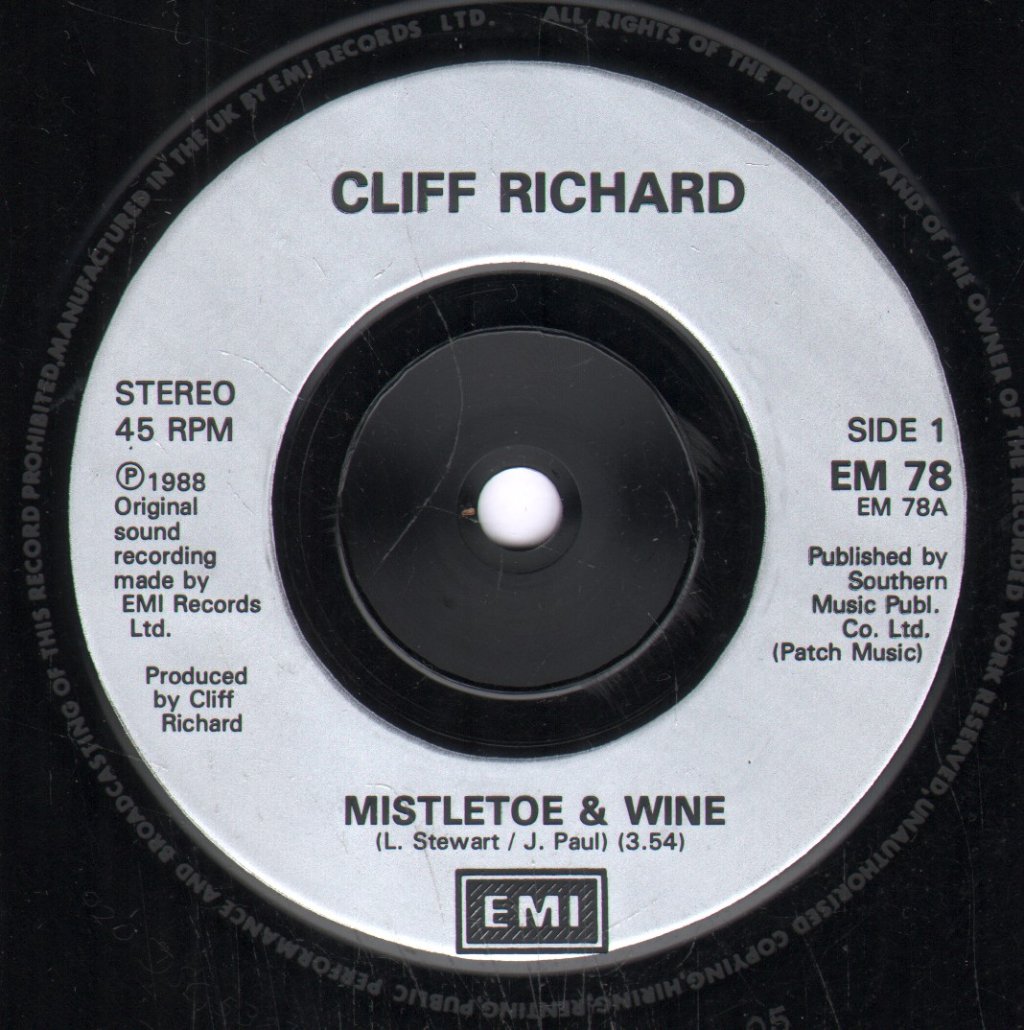 Cliff Richard - Mistletoe And Wine - 7 Inch
