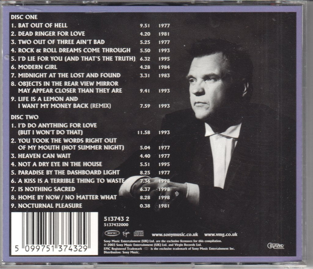 Meat Loaf - Very Best Of Meat Loaf - Double Cd
