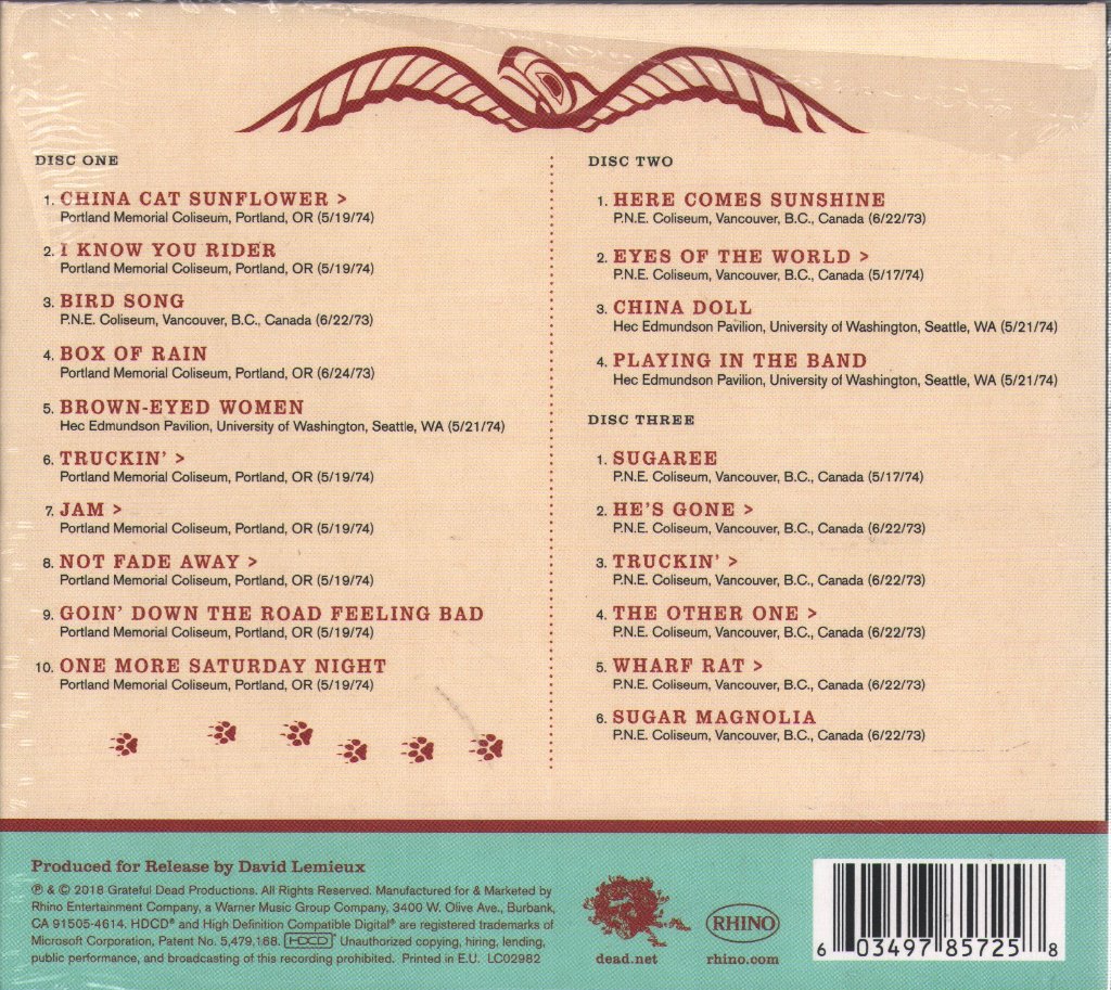 Grateful Dead - Pacific Northwest ’73–’74: Believe It If You Need It - Cd Set