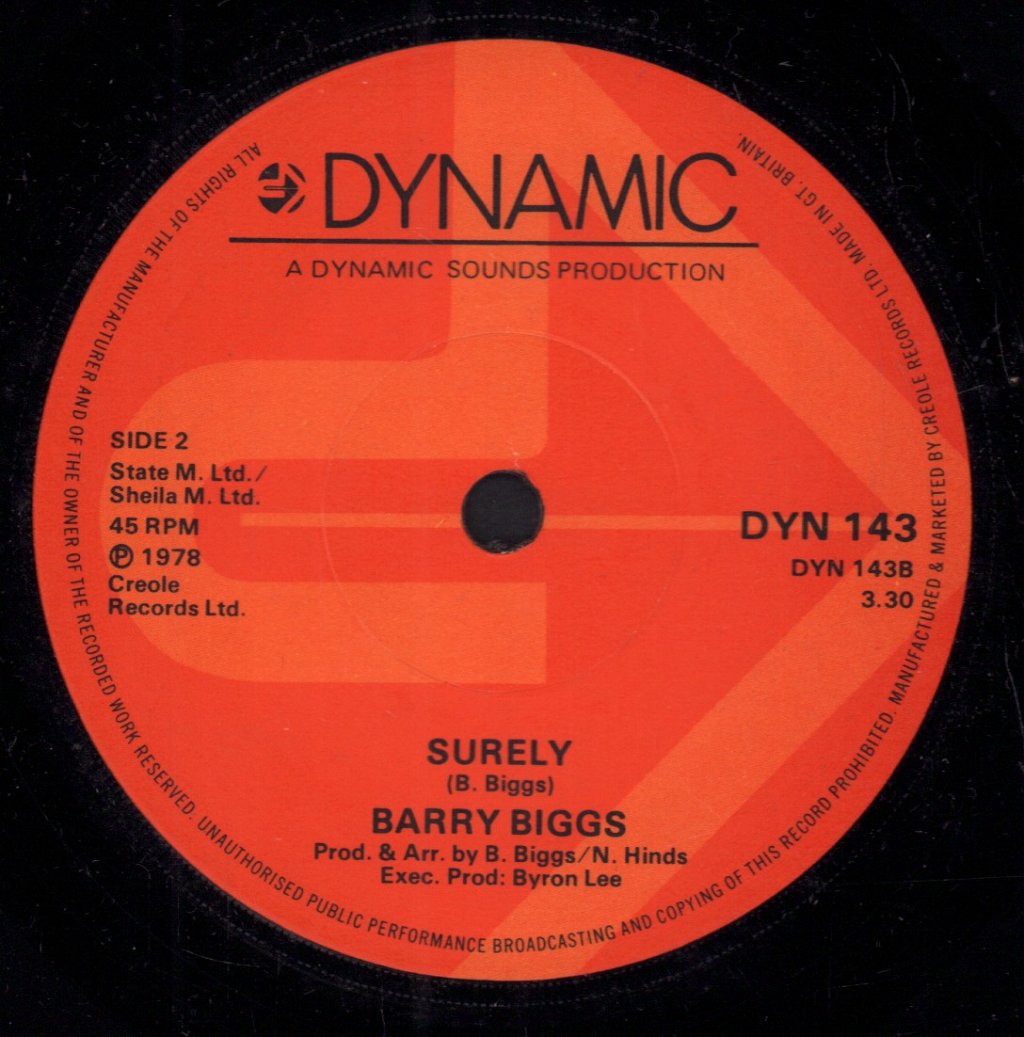 Barry Biggs - Give Me A Call - 7 Inch