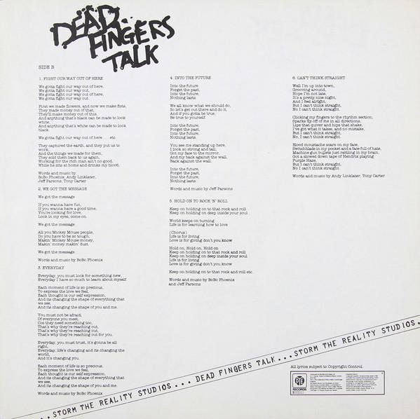 Dead Fingers Talk - Storm The Reality Studios - Lp