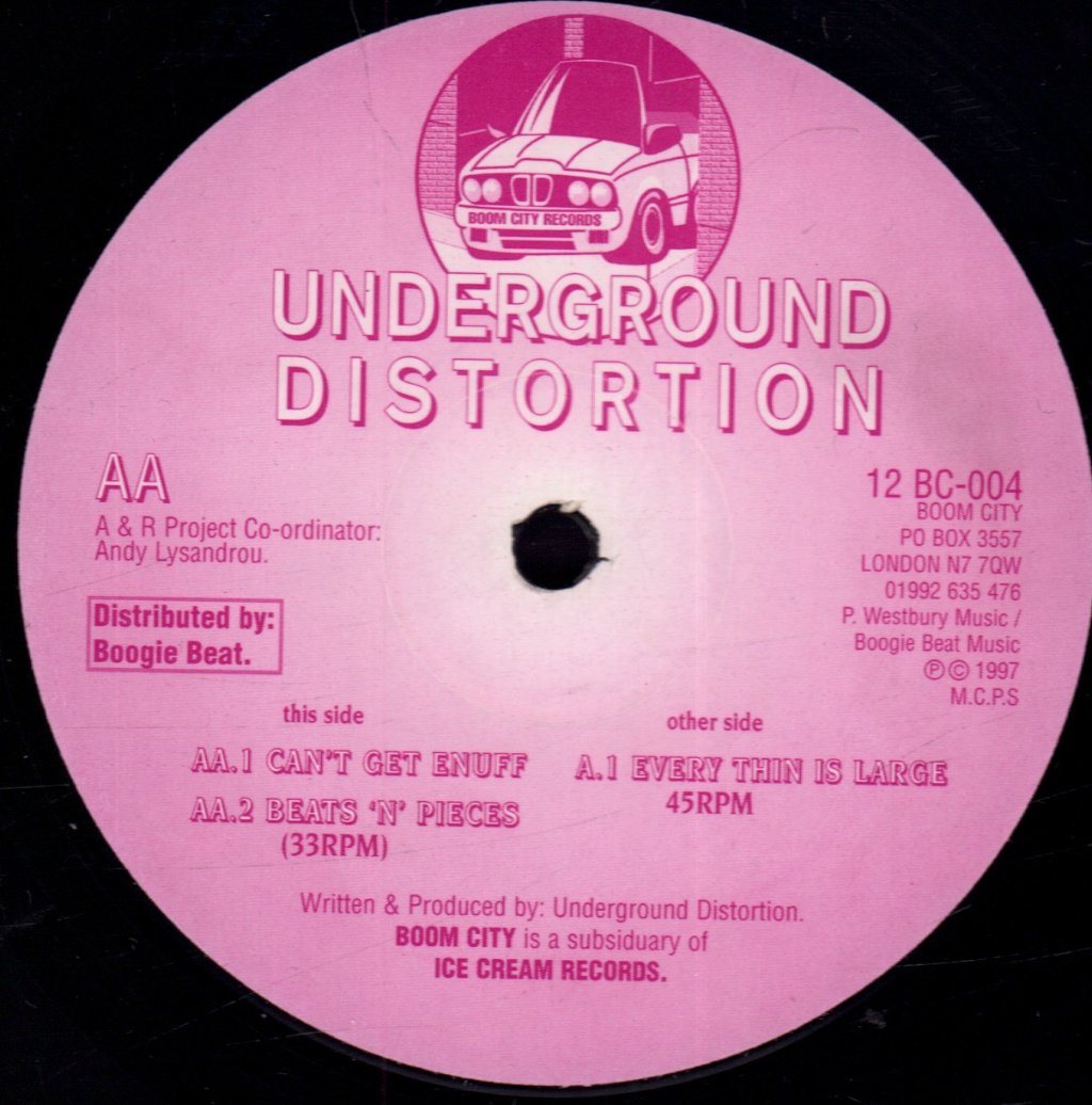 Underground Distortion - Every Thin Is Large - 12 Inch