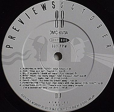 Various Artists - October 88 Previews - Lp
