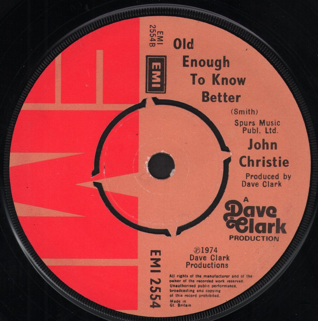John Christie - Here's To Love - 7 Inch