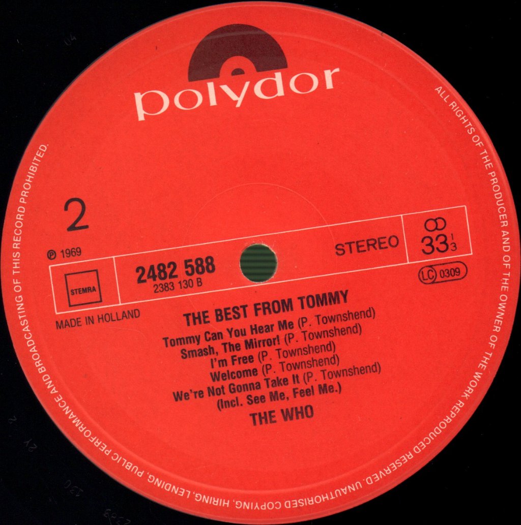 Who - Best From Tommy - Lp