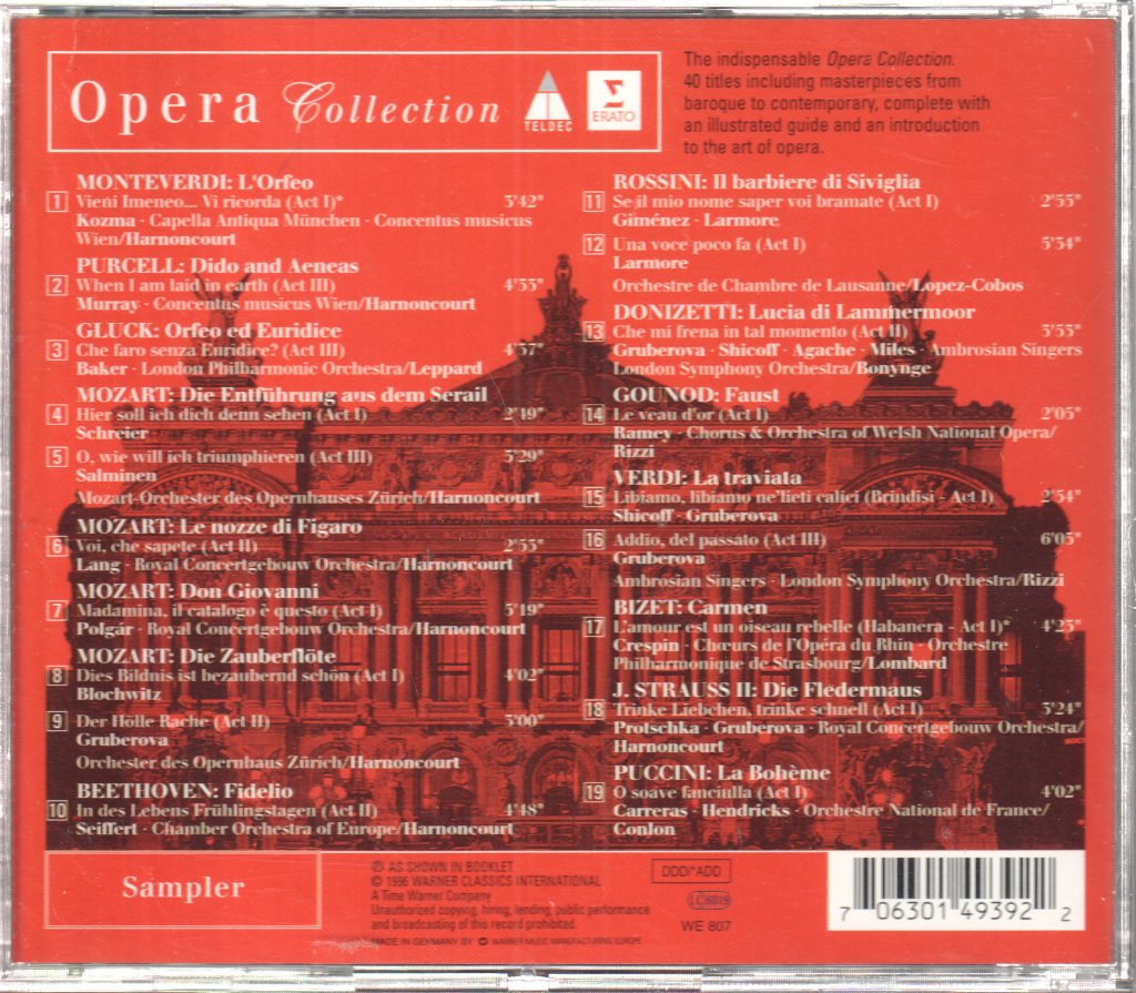 Various Artists - Essential Introduction to the world of Opera Sampler - Cd