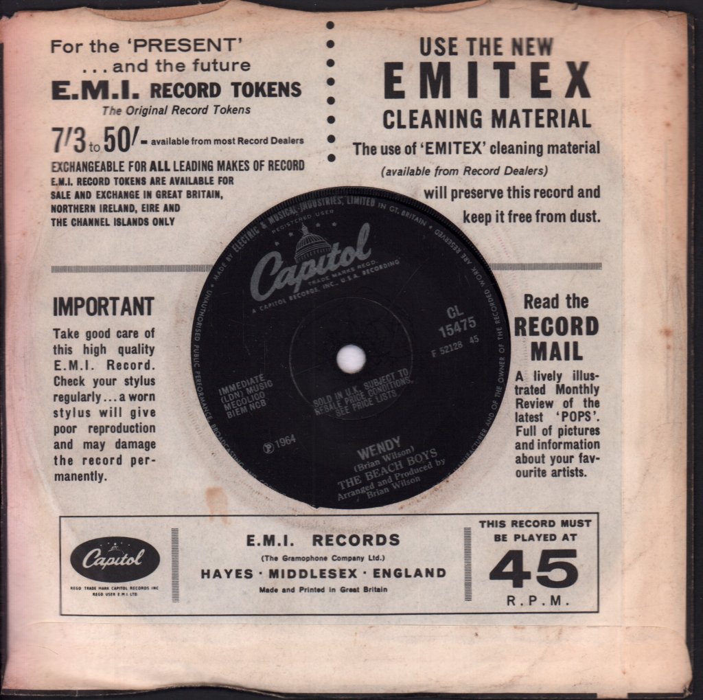 Beach Boys - Good Vibrations - 7 Inch