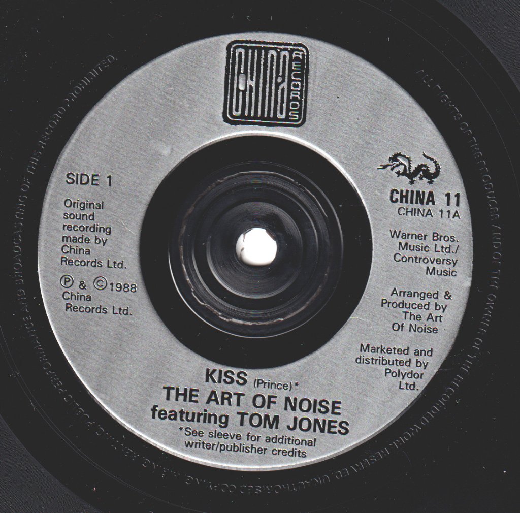 Art Of Noise Featuring Tom Jones - Kiss - 7 Inch