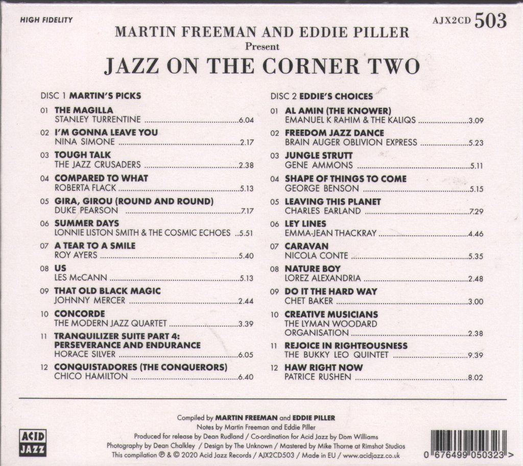 Martin Freeman & Eddie Piller Present - Jazz On The Corner Two - Double Cd