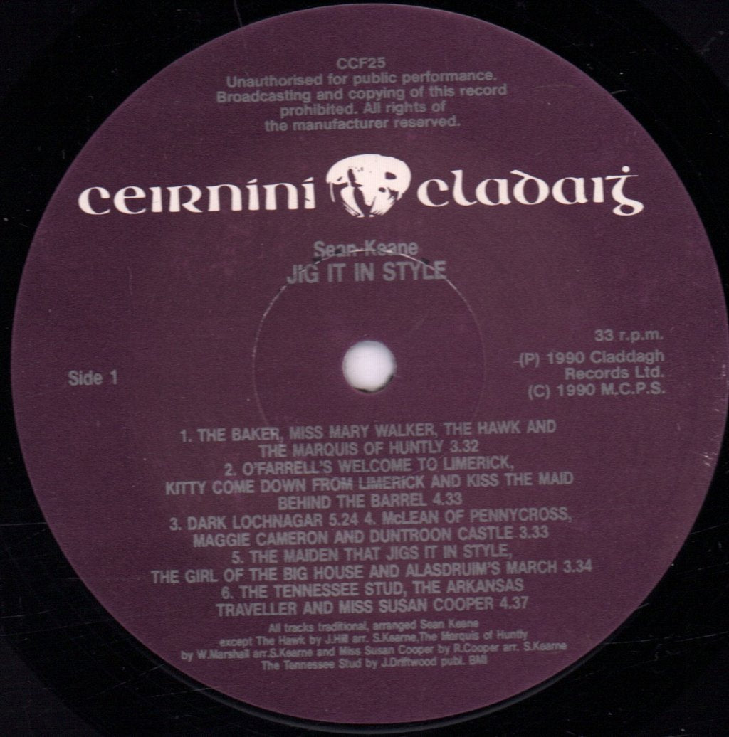 Sean Keane - Jig It In Style - Lp