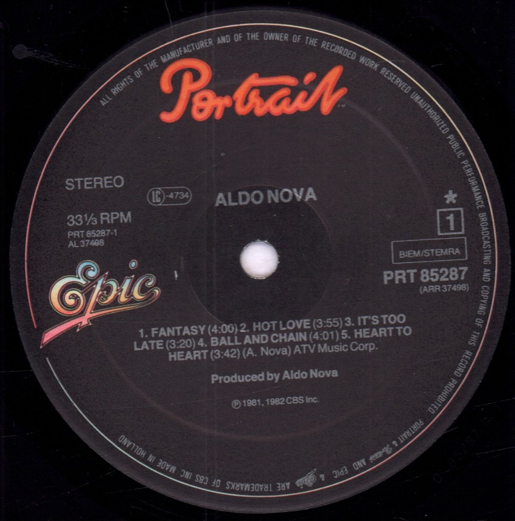 Aldo Nova - Aldo Nova - Lp