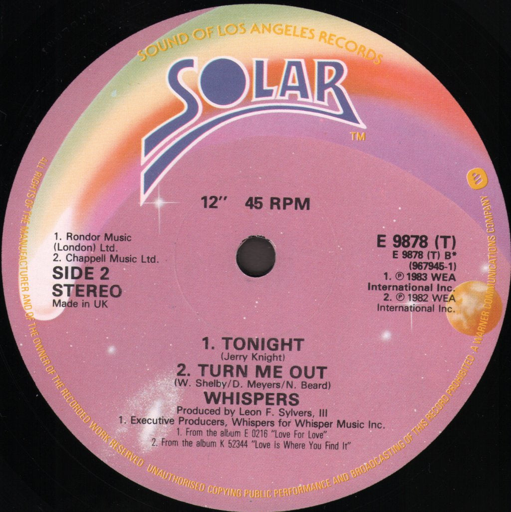 Whispers - This Time - 12 Inch