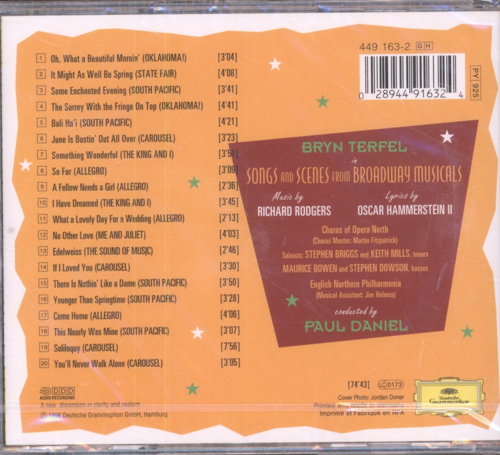 Bryn Terfel - Something Wonderful - Bryn Terfel Sings Rodgers & Hammerstein - Cd