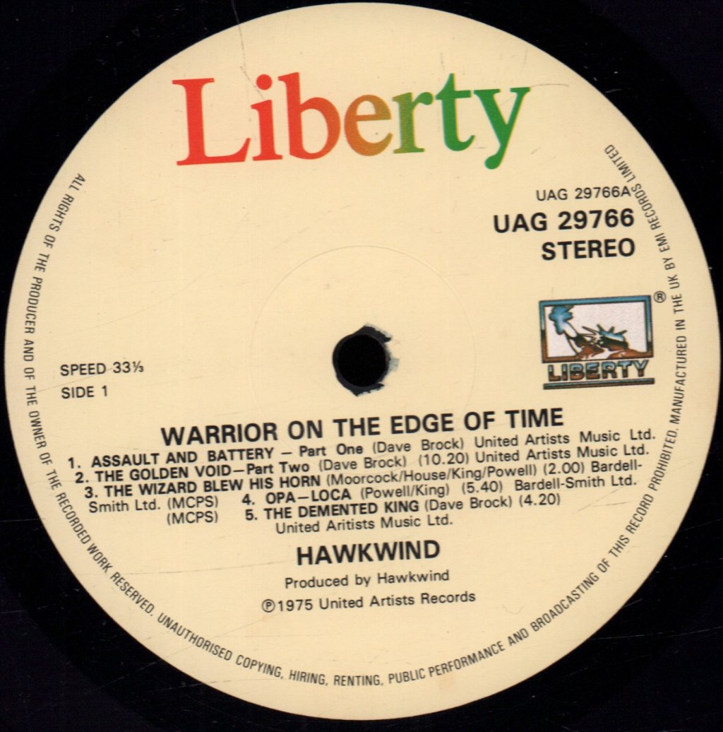 Hawkwind - Warrior On The Edge Of Time - Lp