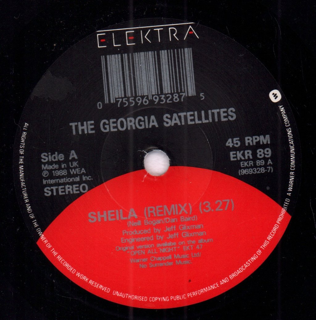 Georgia Satellites - Sheila - 7 Inch
