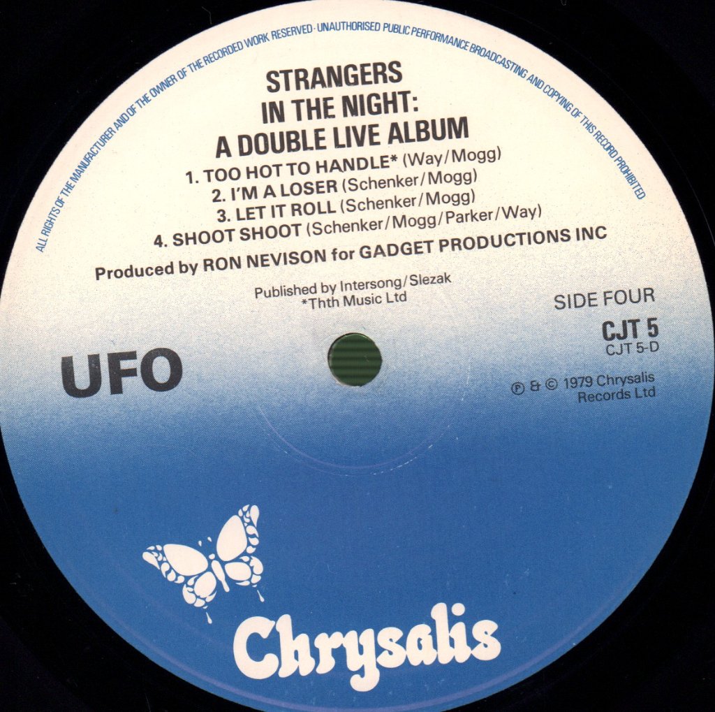 UFO - Strangers In The Night - Double Lp