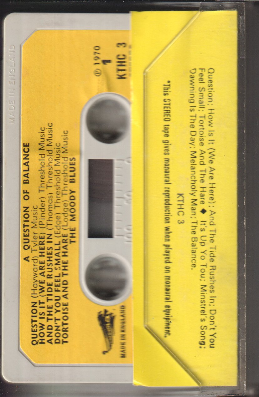 Moody Blues - A Question Of Balance - Cassette
