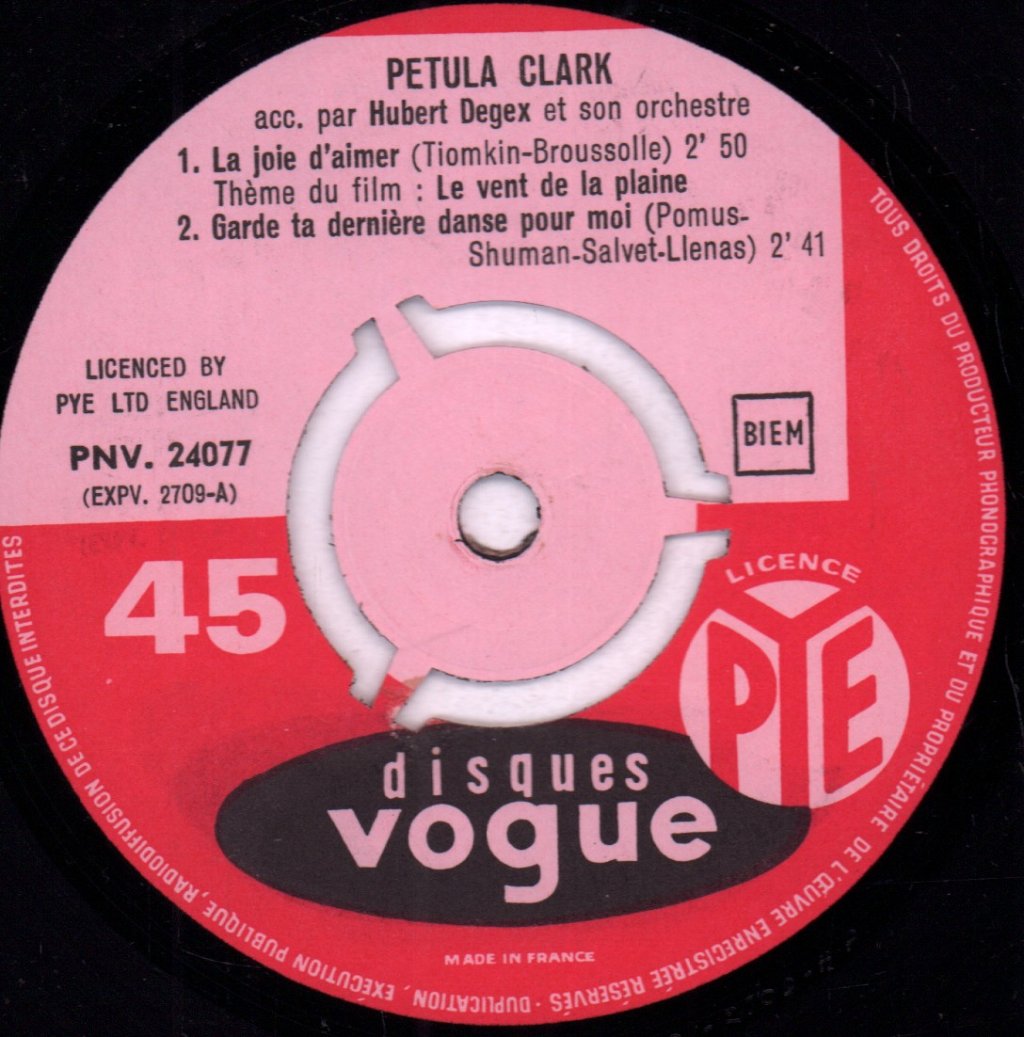 Petula Clark - La Joie D'aimer - 7 Inch