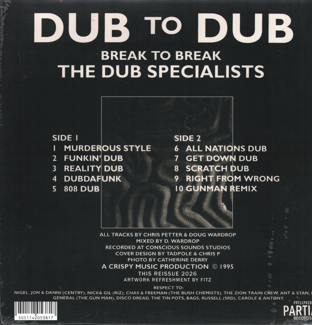 Dub Specialists - Dub To Dub Break To Break - Lp