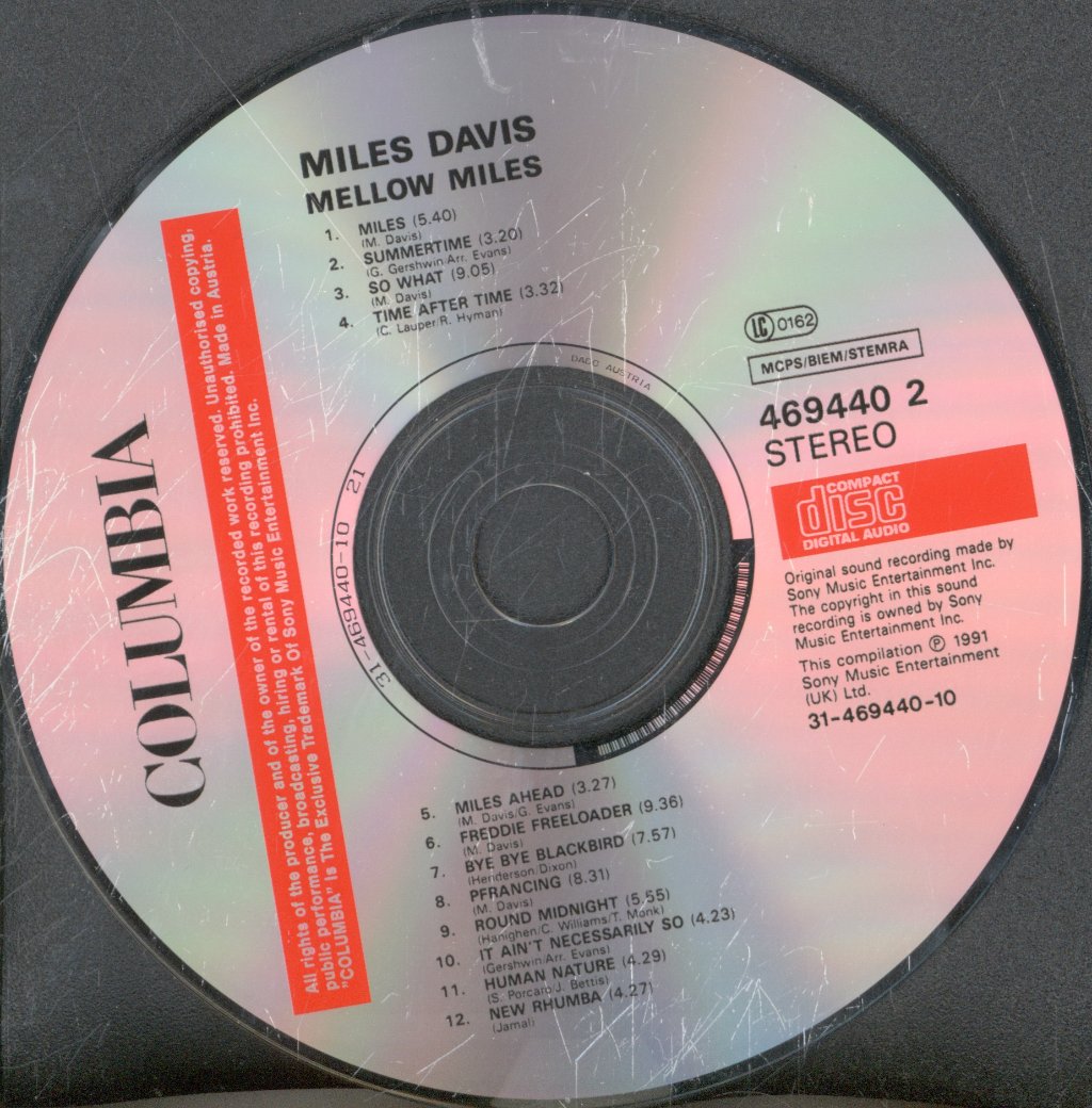 Miles Davis - Mellow Miles - Cd