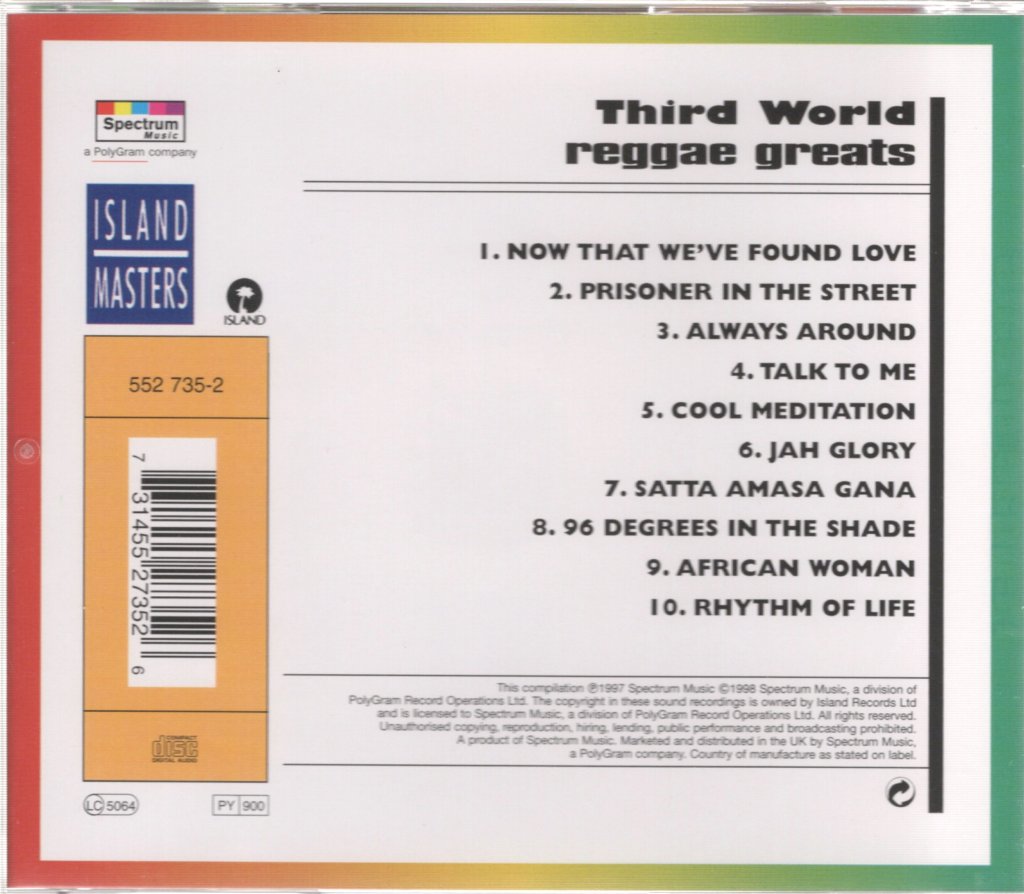 Third World - Reggae Greats - Cd