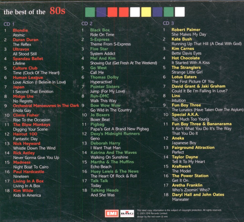 Various Artists - Best Of The 80s - 54 Original 80s Classics - Cd Set