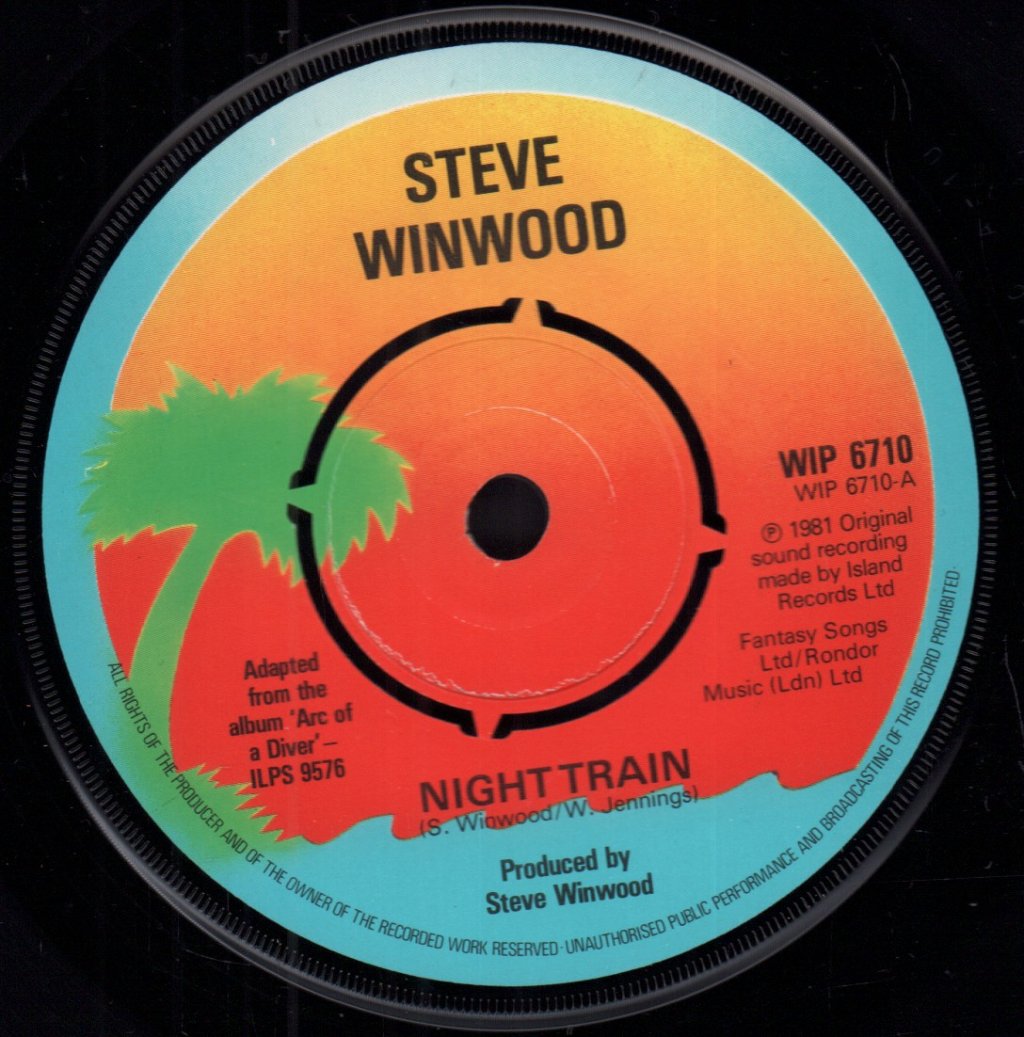Steve Winwood - Night Train - 7 Inch