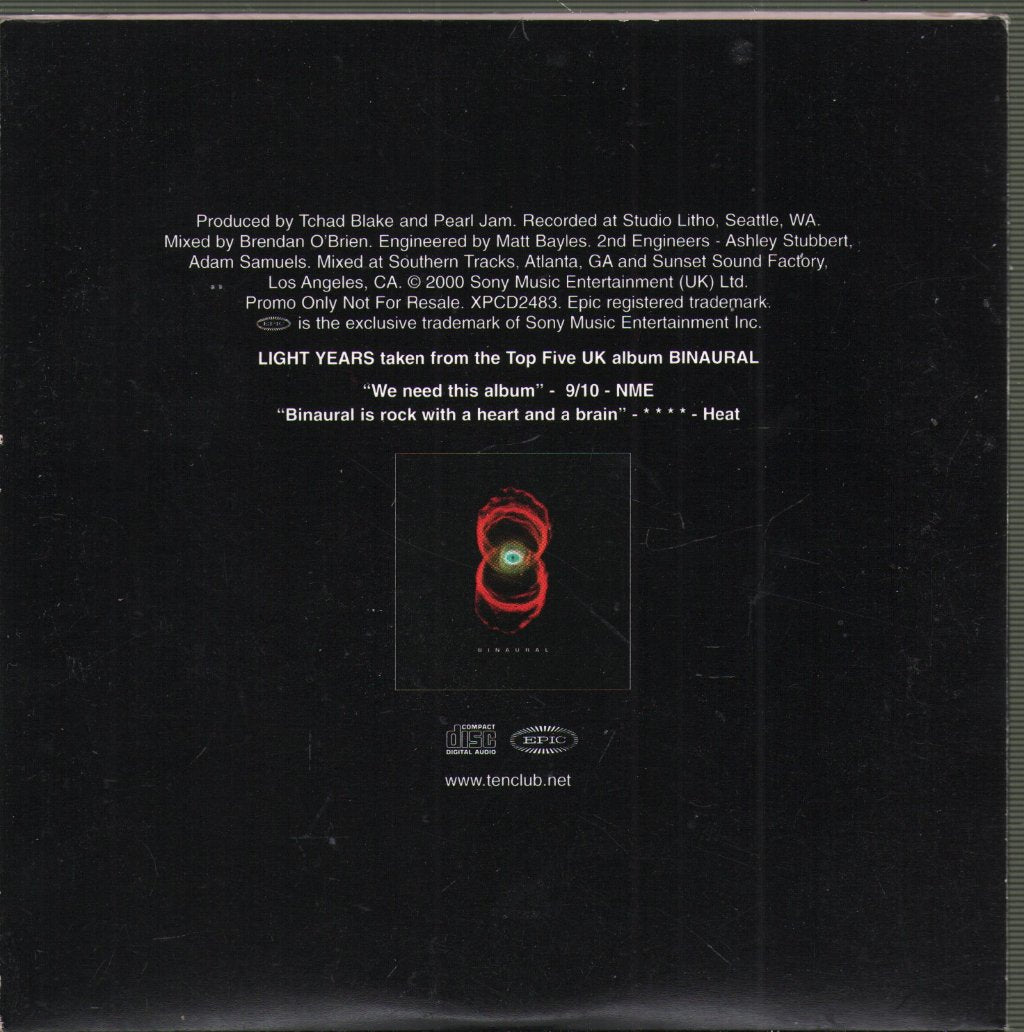 Pearl Jam - Light Years - Cd