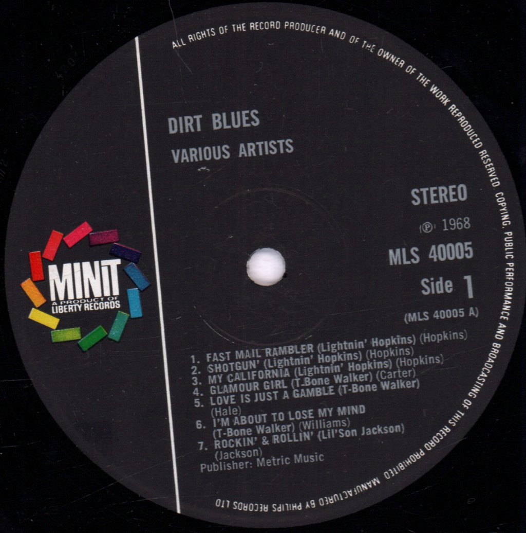 Various Artists - Dirt Blues - Lp